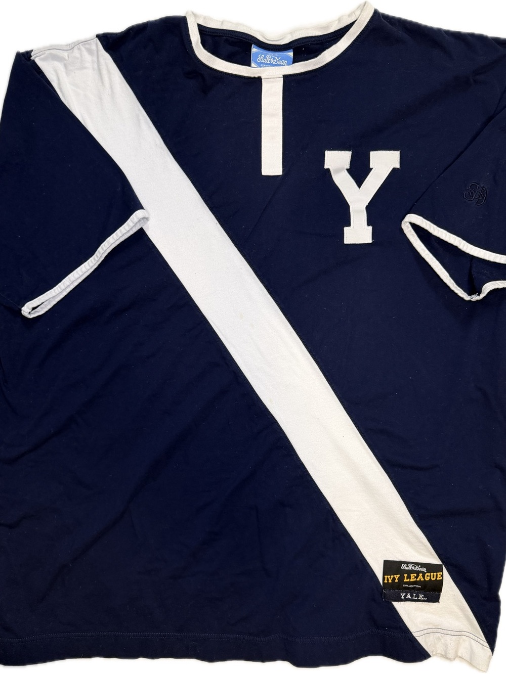 Stalls & Dean Yale Vintage Football Jersey Ivy League Collection Mens 4XL Navy